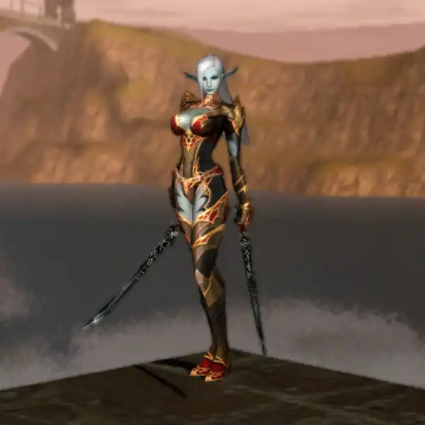 Female Dark Elf   Red Zubei